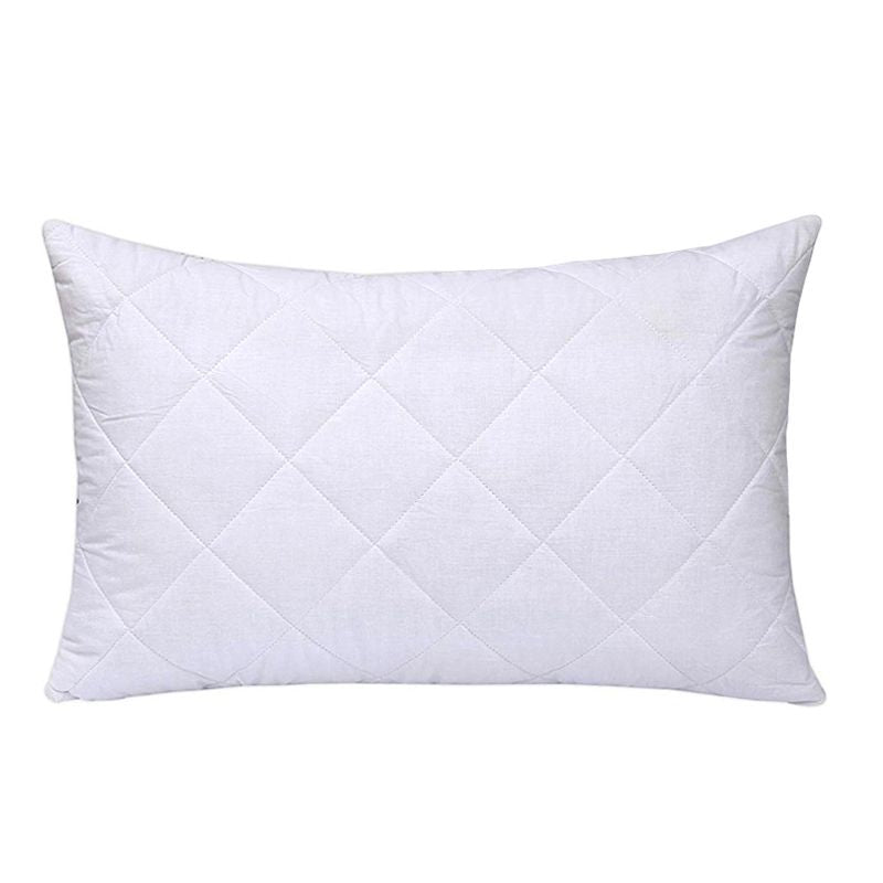 White quilted pillow