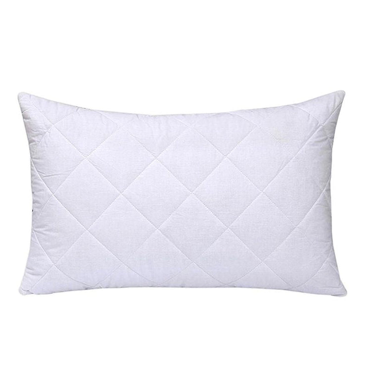 White quilted pillow