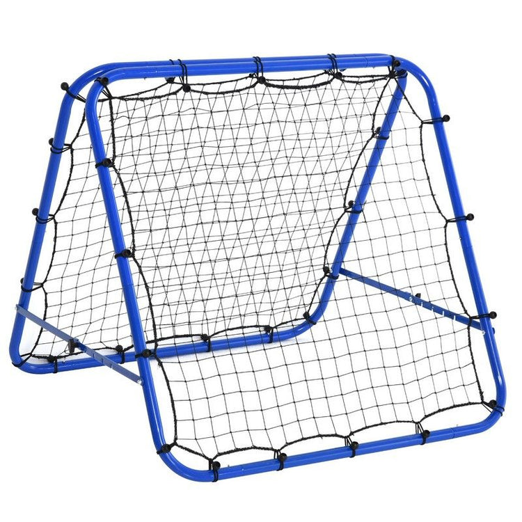 Netted football goal 