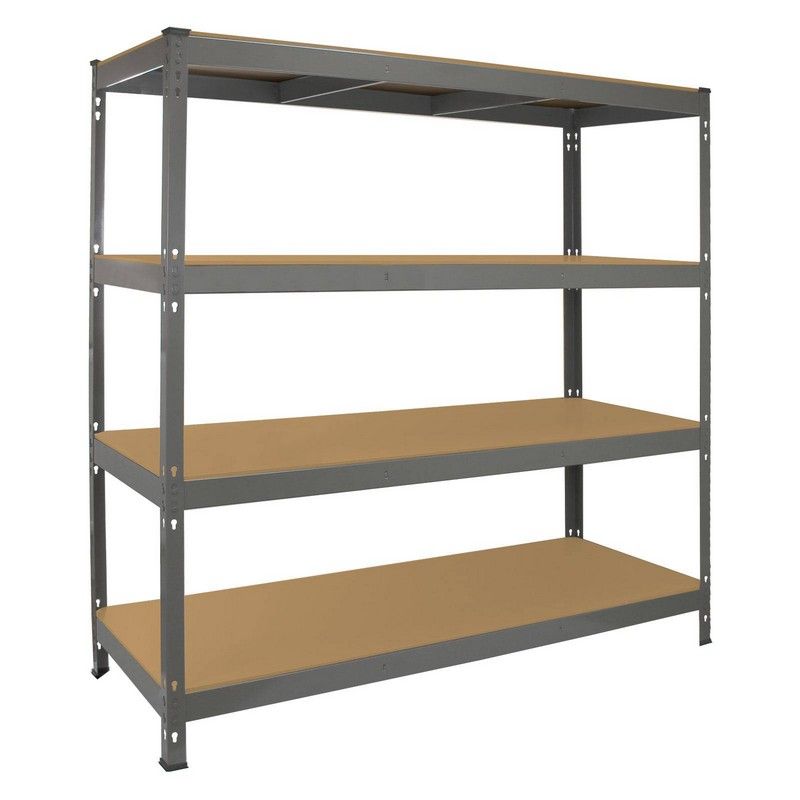 Raven Steel Shelving Unit 160cm - Silver Warehouse Q-Rax 160cm by Raven