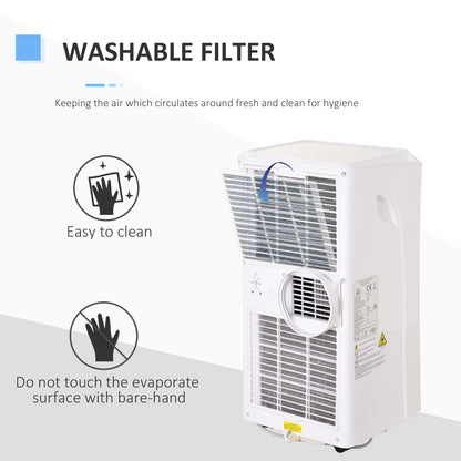 A Rated 9,000 BTU Portable Air Conditioner With 24 Hour Timer