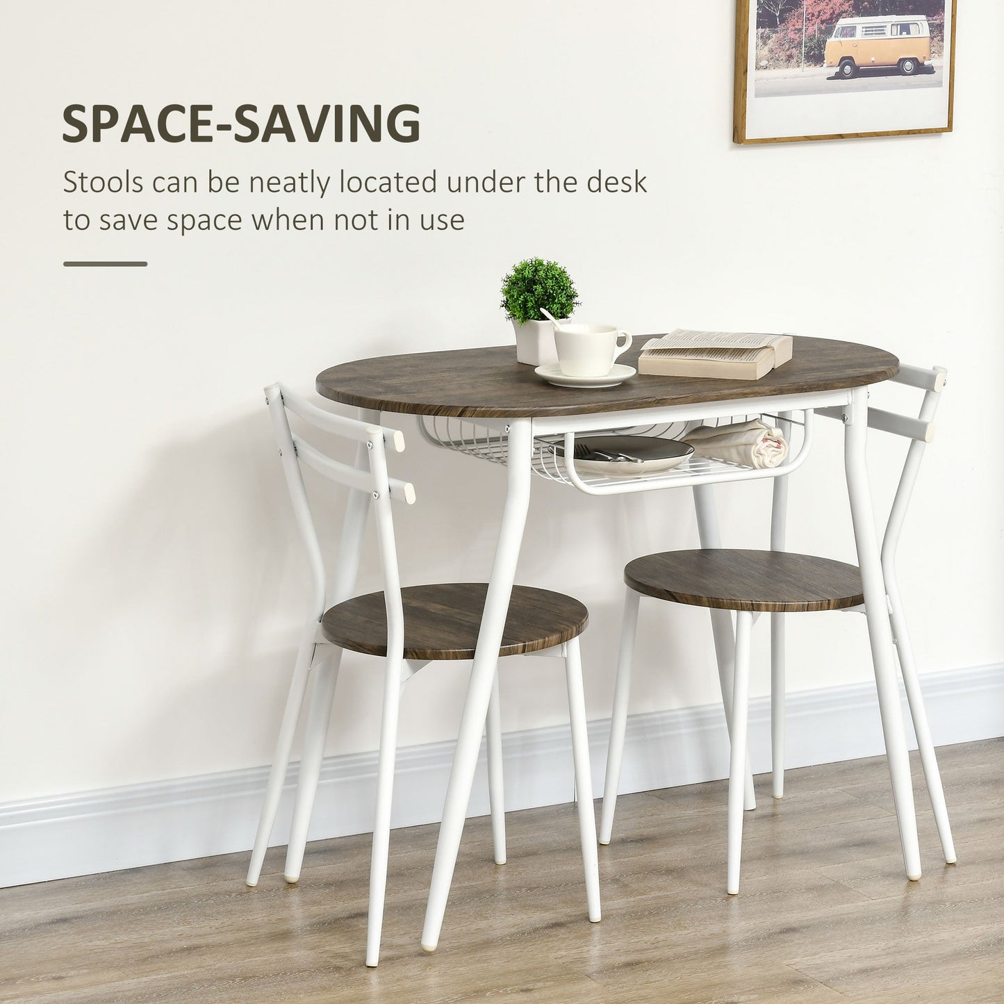 3-Piece Dining Table and Chairs Set