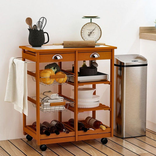 Homcom Homcom Rolling Kitchen Cart