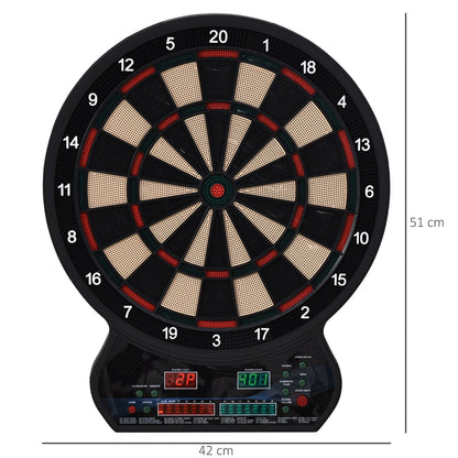 Plastic LED Electronic Dartboard w/ 12 Darts