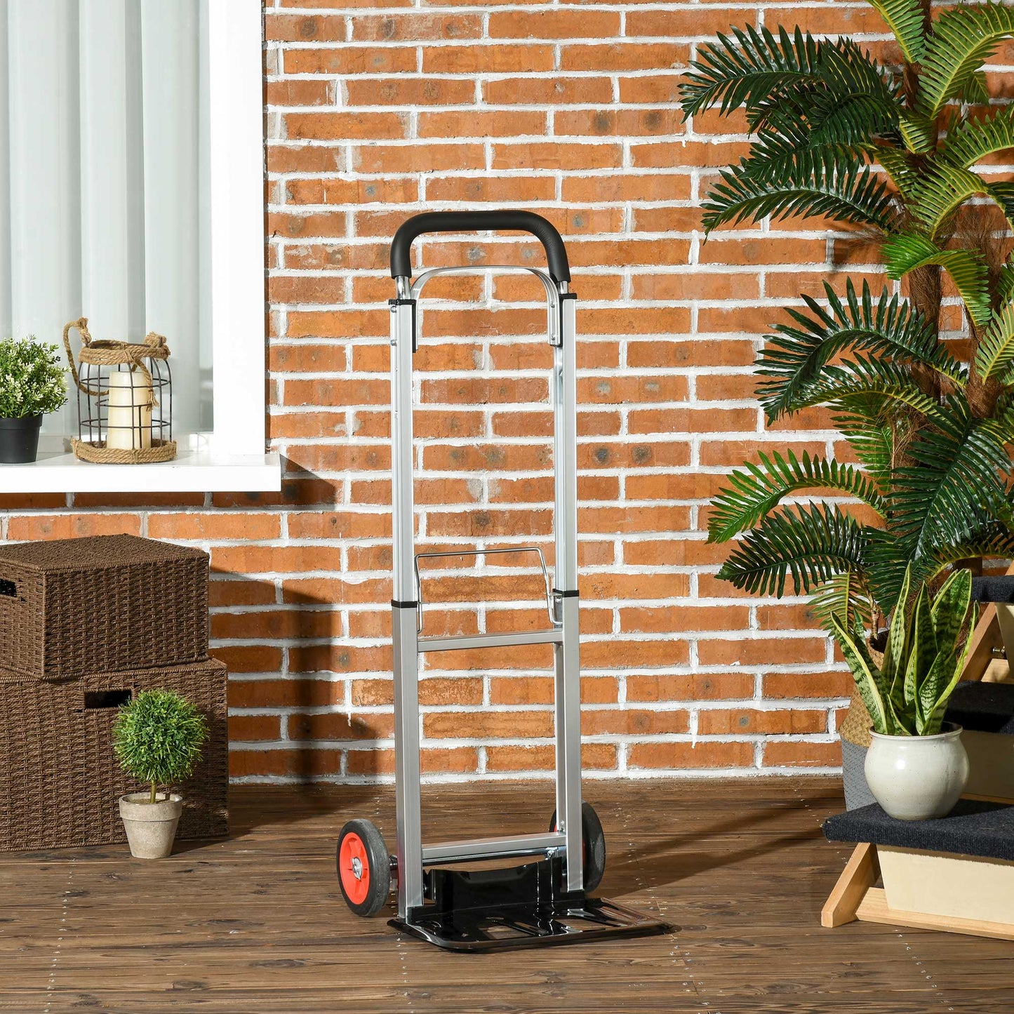 DURHAND Folding Sack Truck with Telescoping Handles