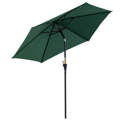 Outsunny Outsunny 2.7M Garden Parasol Umbrella With Tilt And Crank