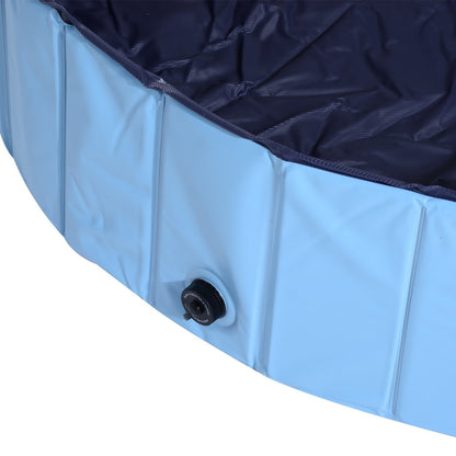 PawHut 140 x 30H cm Pet Swimming Pool-Blue