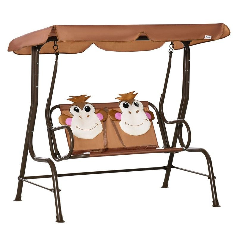 Outsunny Outsunny 2 Seater Kids Garden Swing Seat