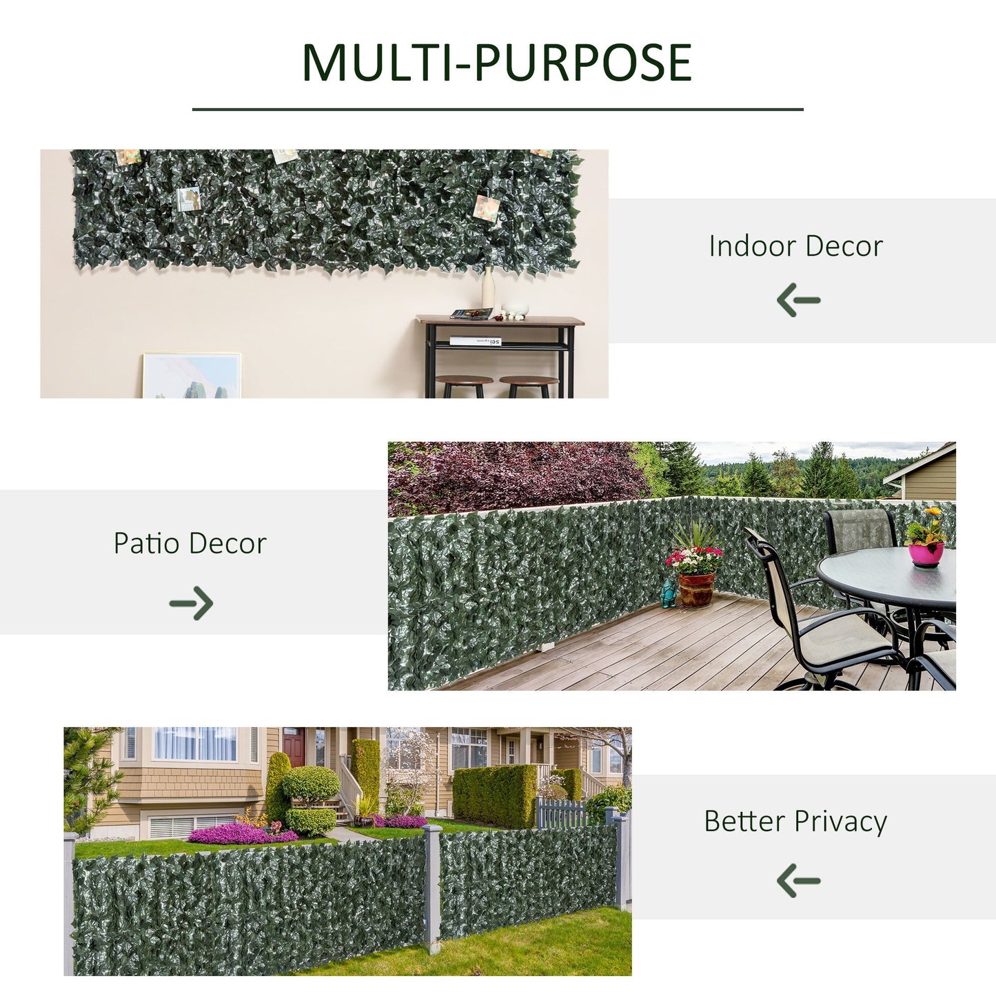 Artificial Leaf Screen Panel