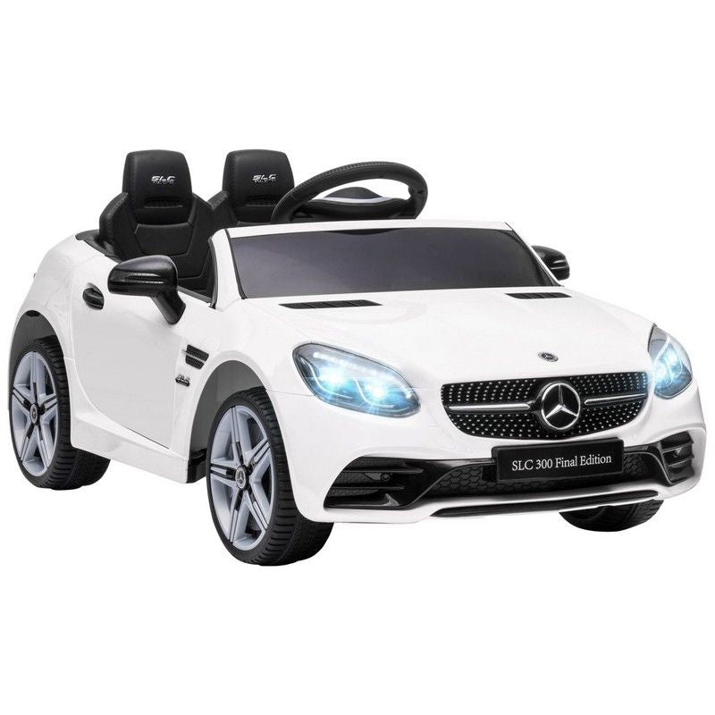 Aiyaplay Mercedes Benz SLC 300 Ride On Electric Car With Parent Remote 3 To 6 Years White by Aiyaplay