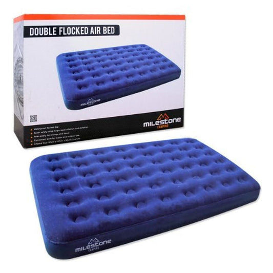 Milestone Milestone Camping Double Flocked Airbed