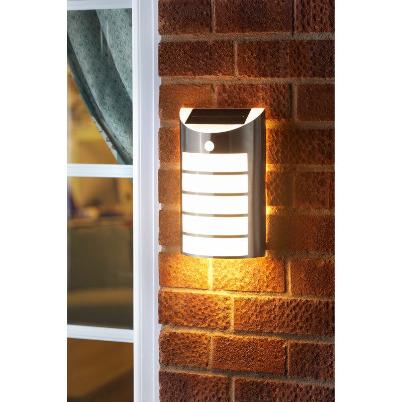 Smart Solar Solar Garden Security Wall Light 5 White LED - 26.5cm by Smart Solar