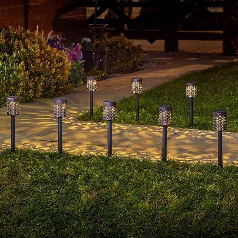 Smart Solar 8 Pack Solar Garden Stake Light Warm White LED - 36cm by Smart Solar