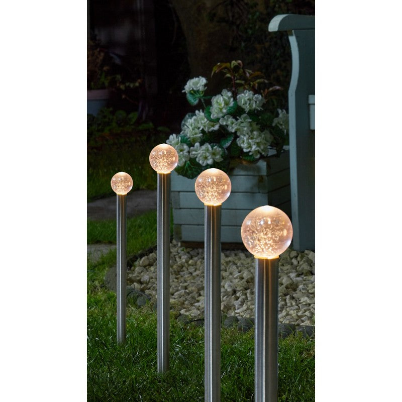 Smart Solar 10 Pack Solar Garden Stake Light 10 Warm White LED - 44cm GlowBall by Smart Solar