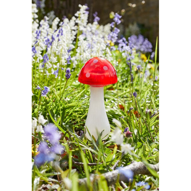 Mushroom Solar Garden Light Ornament Decoration 10 Multicolour LED - 29.5cm by Smart Solar