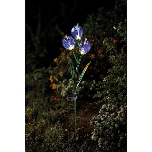 Smart Solar Flower Solar Garden Stake Light Decoration 3 White LED - 89.5cm by Smart Solar