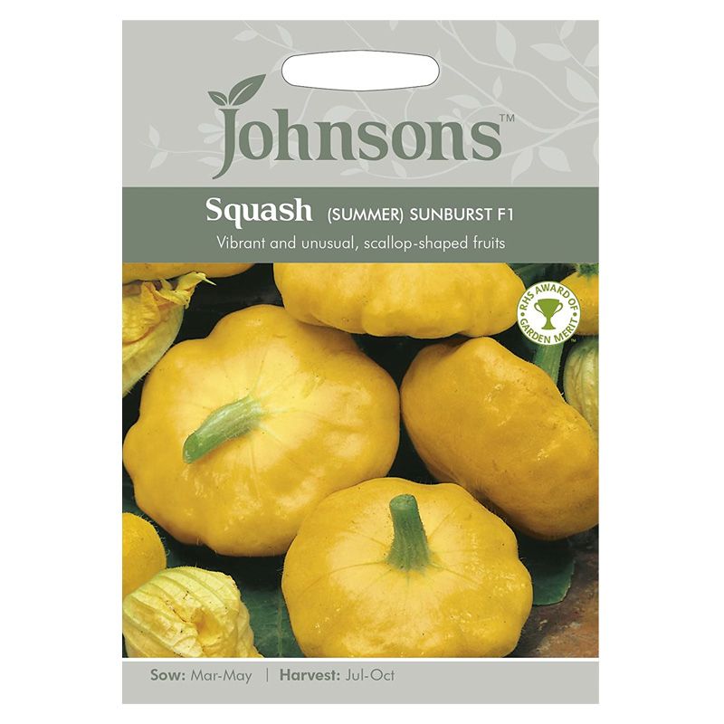 Johnsons Squash Summer Sunburst F1 Seeds