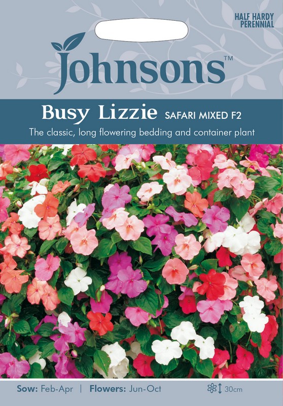 Johnsons Busy Lizzie Safari Mixed F2 Seeds