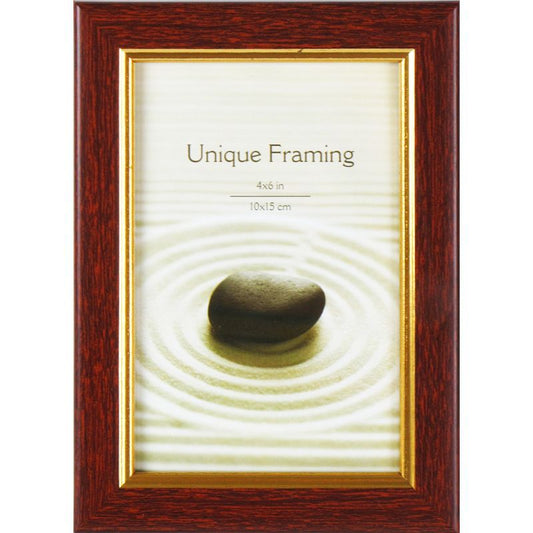 Unique Framing Unique Framing Mahogany Photograph Frame 6 x 4