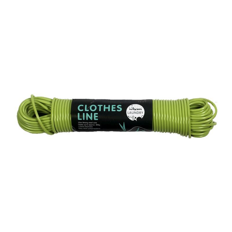 Home Essentials Steel Core Clothes Line 25M - Green