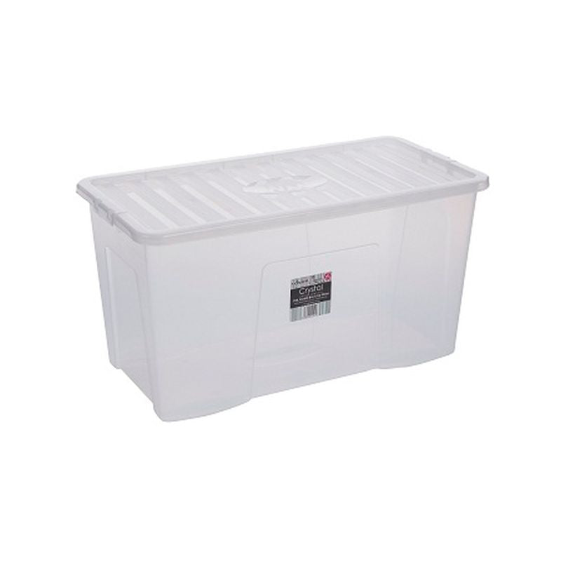 Wham Plastic Storage Box 110 Litres Extra Large - Clear Crystal by Wham