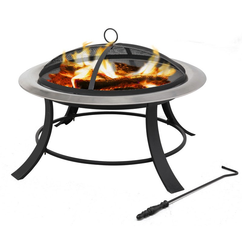 Tepro Silver City Garden Outdoor Fireplace by Tepro