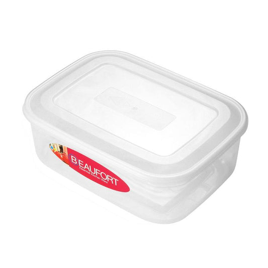 Beaufort Plastic Food Container Rectangle 4.5 Litres - Clear by Beaufort