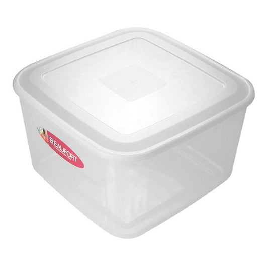 Beaufort Plastic Food Container Square 13 Litres - Clear by Beaufort