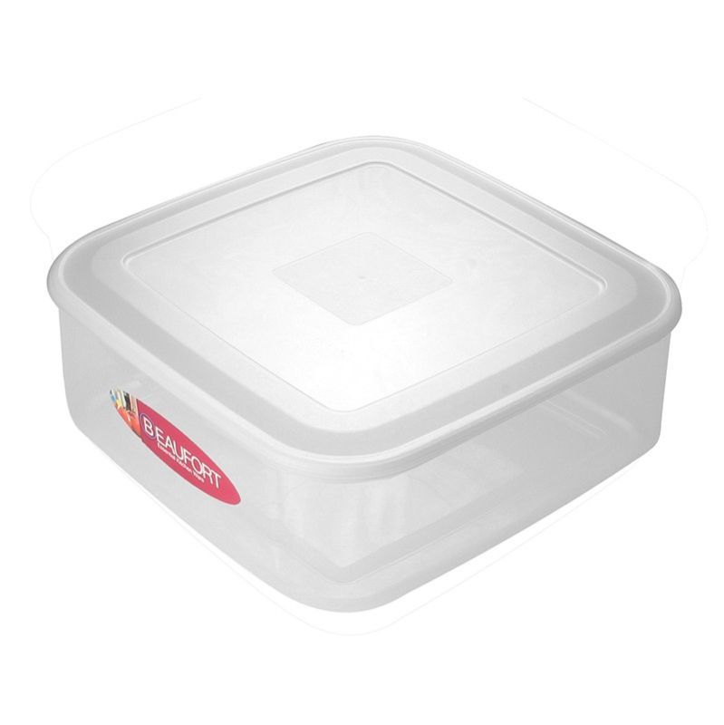 Beaufort Plastic Food Container Square 7 Litres - Clear by Beaufort