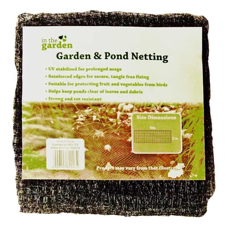 Growing Patch 6m x 2m Garden & Pond Netting - Black