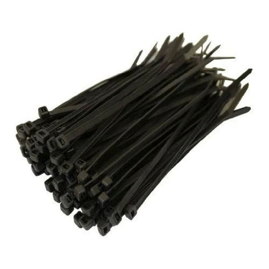 Christmas Time 100 Pack 10 Inch Black Cable Ties (3.5mm)