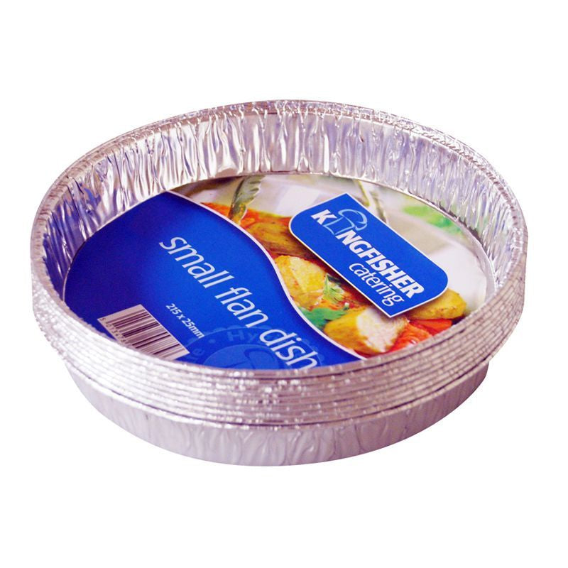 Kingfisher Kingfisher Small Foil Flan Dishes (Pack 8)