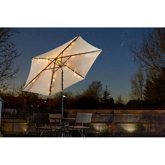 Smart Solar Solar Garden Parasol Lights Decoration 72 Warm White LED by Smart Solar