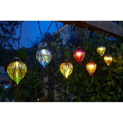 Balloon Solar Garden String Lights 10 Multicolour LED - 4.7m by Smart Solar