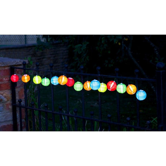 Smart Solar Chinese Lantern Solar Garden String Lights Decoration 10 White LED - 4.7m by Smart Solar