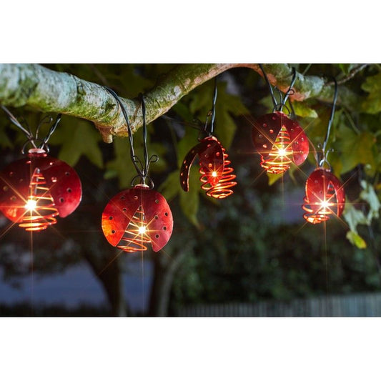 Smart Solar Ladybird Solar Garden String Lights Decoration 10 Warm White LED - 3.8m by Smart Solar