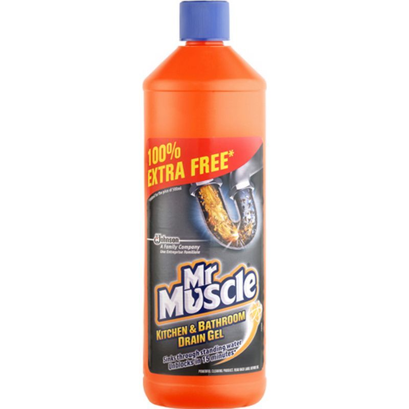 Mr Muscle Mr Muscle Kitchen & Bathroom Drain Gel 500ml