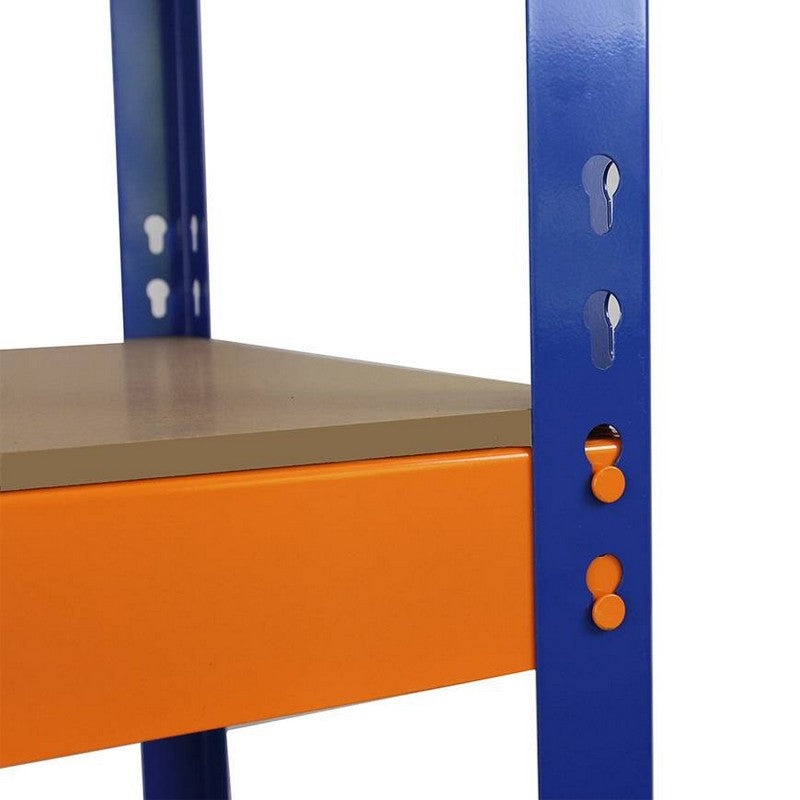 Raven Steel Shelving Units 180cm - Blue & Orange Set Of Three S-Rax 150cm by Raven