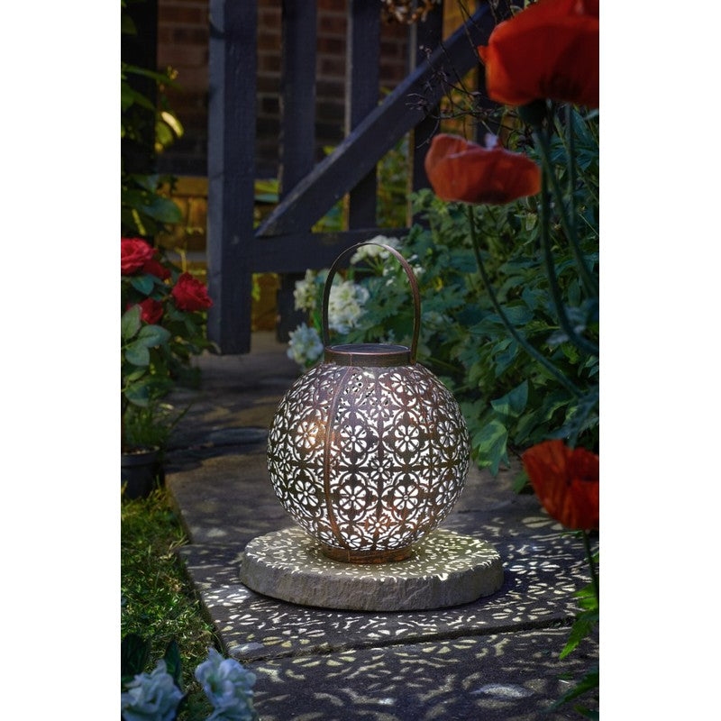 Smart Solar Rattan Solar Garden Lantern White LED - 22.5cm by Smart Solar