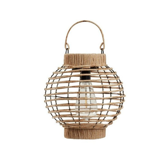 Smart Solar Rattan Solar Garden Lantern 3 Warm White LED - 23.5cm by Smart Solar