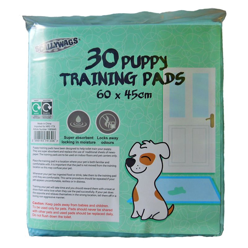 Scallywags 30 Pack Puppy Training Pads (60cm x 45cm)