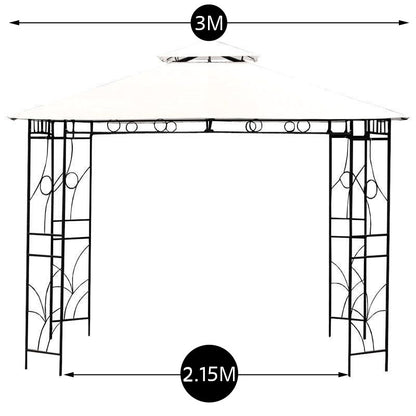 Croft Merion Garden Gazebo by Croft with a 3 x 3M Beige Canopy