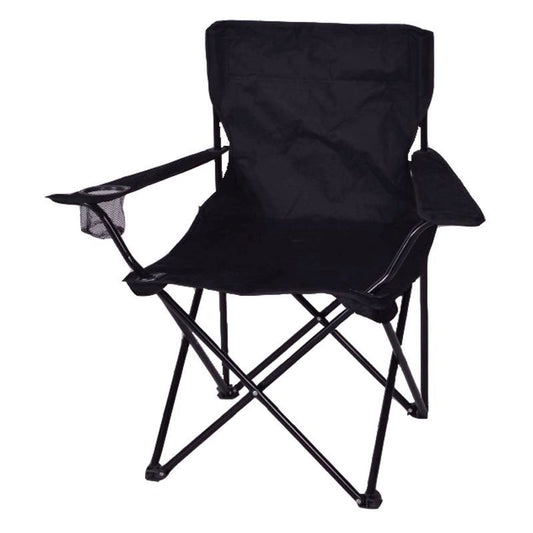 ValuePlus Adult Folding Camping Chair Black