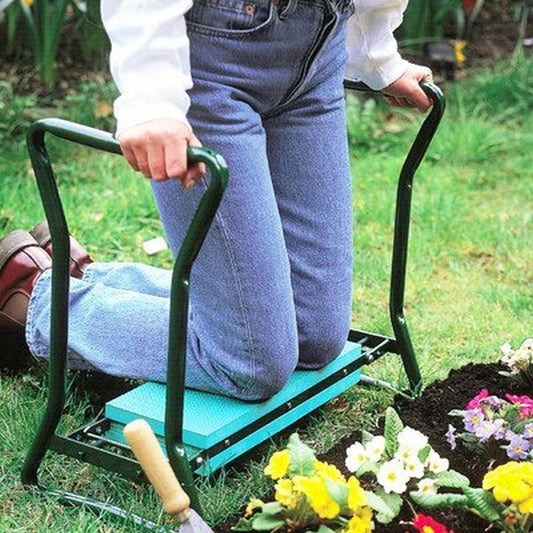 Grow Your Own Metal Gardening Outdoor Kneeler Seat