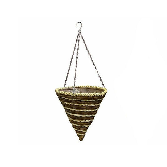 Growing Patch Aztec Hanging Planter Garden Planter 12 Inch - Light String Design