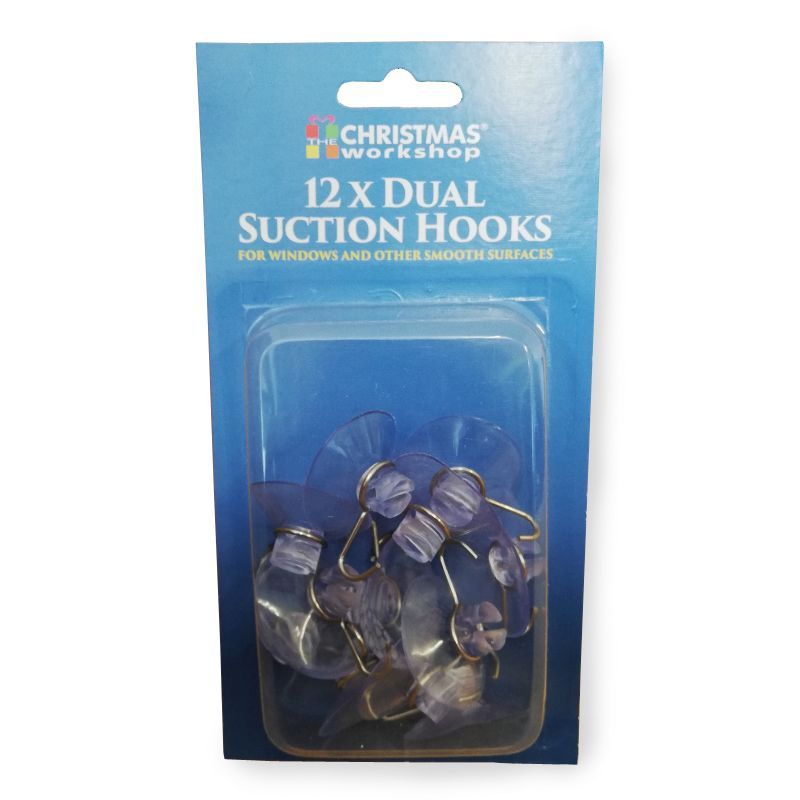 12 x Christmas Light Suction Hook