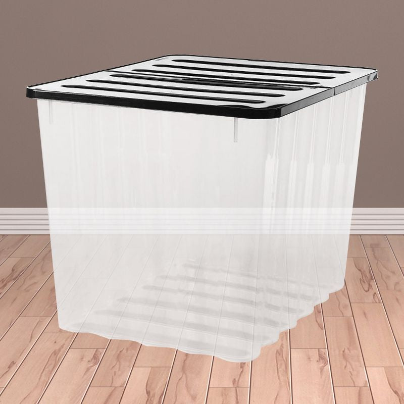 Strata Plastic Storage Box 110 Litres Extra Large - Clear & Black Supa Nova by Strata