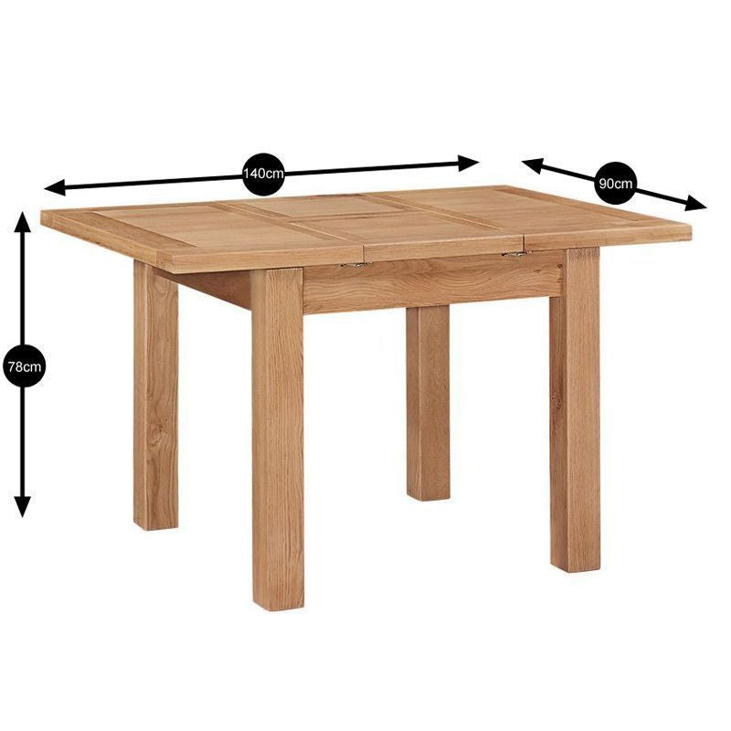 DIS Cotswold Extending Rectangular Dining Table Medium (1.4m to 1.8m)