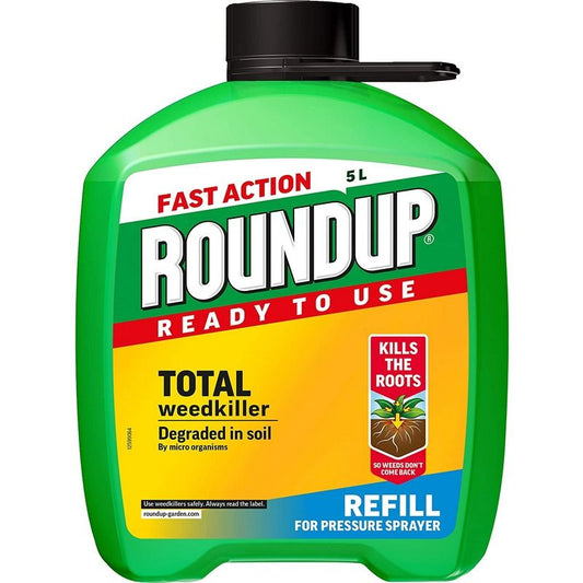 Roundup Fast Action Total Weedkiller Ready To Use Refill 5L