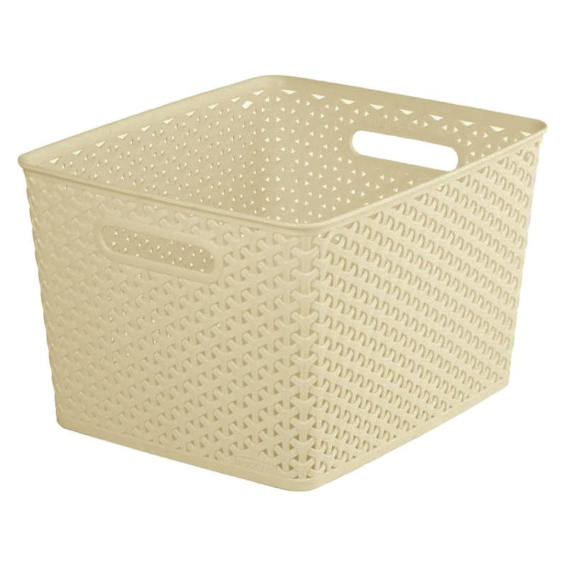 Curver Plastic Basket 18 Litres - Cream My Style by Curver